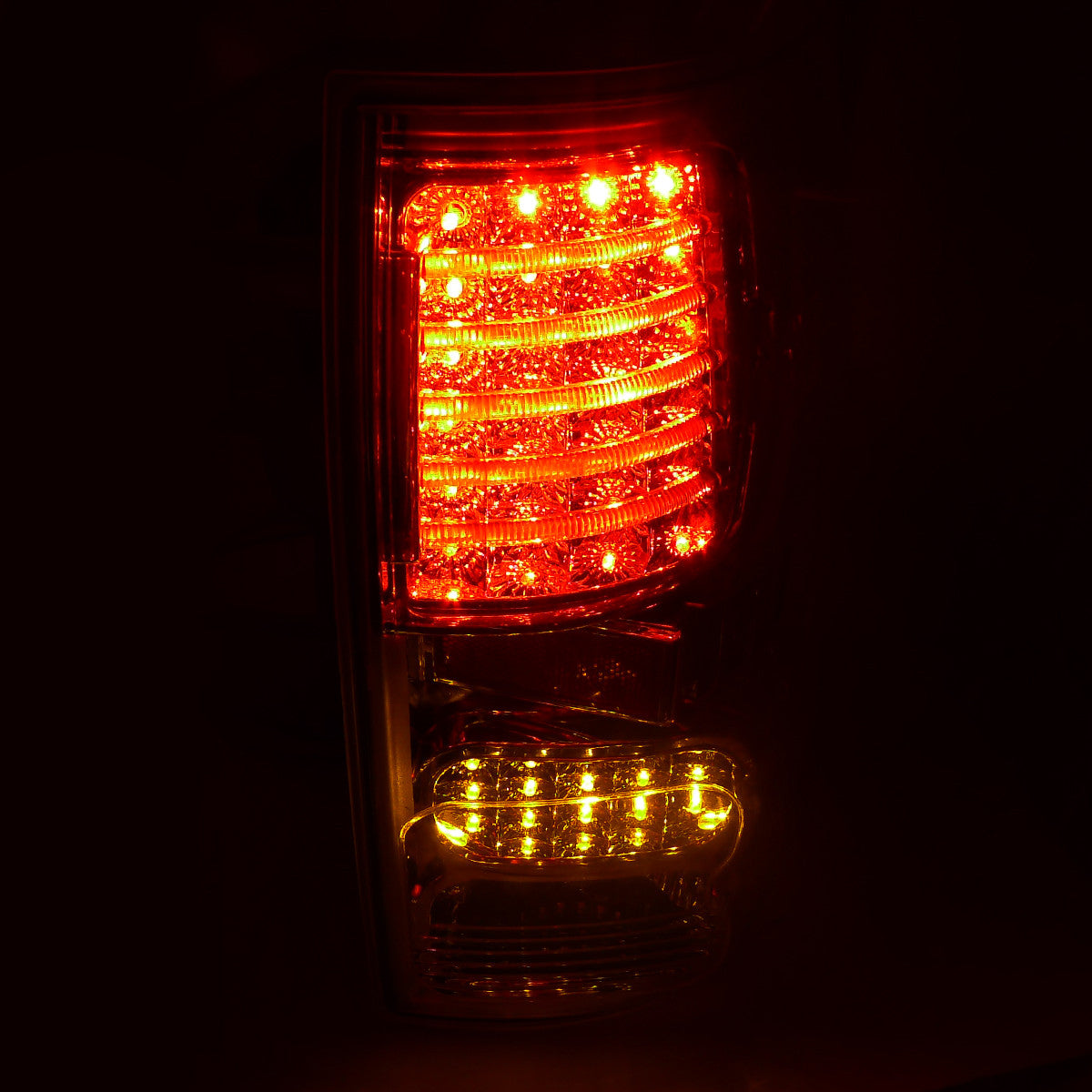 Spec-D Tuning - 2007-2013 Toyota Tundra LED Tail Lights (Chrome Housing/Clear Lens) - LT-TUN07CLED-JP