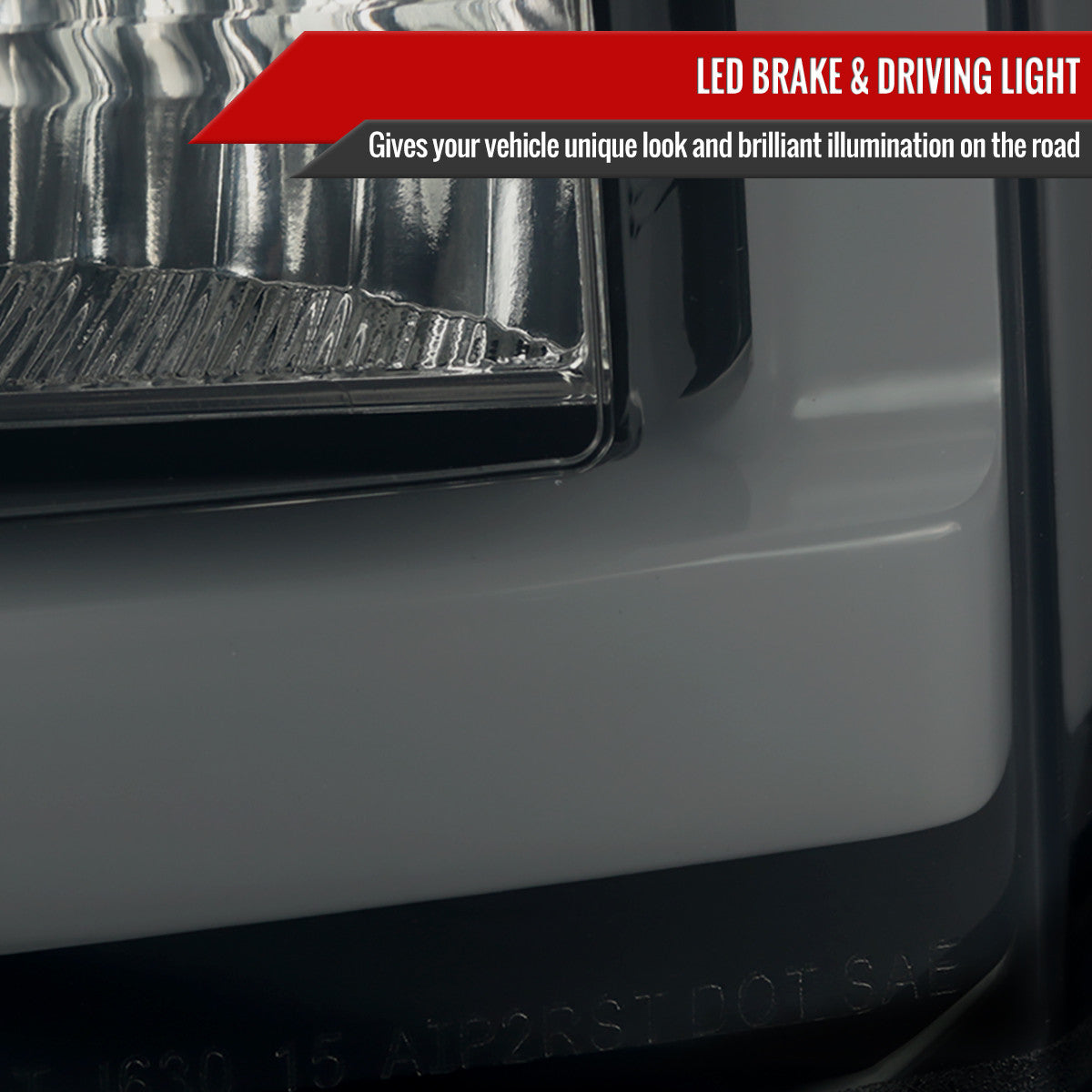Spec-D Tuning - 2015-2020 GMC Yukon/Yukon XL Denali SLE/SLT LED Tail Lights (Glossy Black Housing/Smoked Lens) - LT-YUK15BBLED-TM