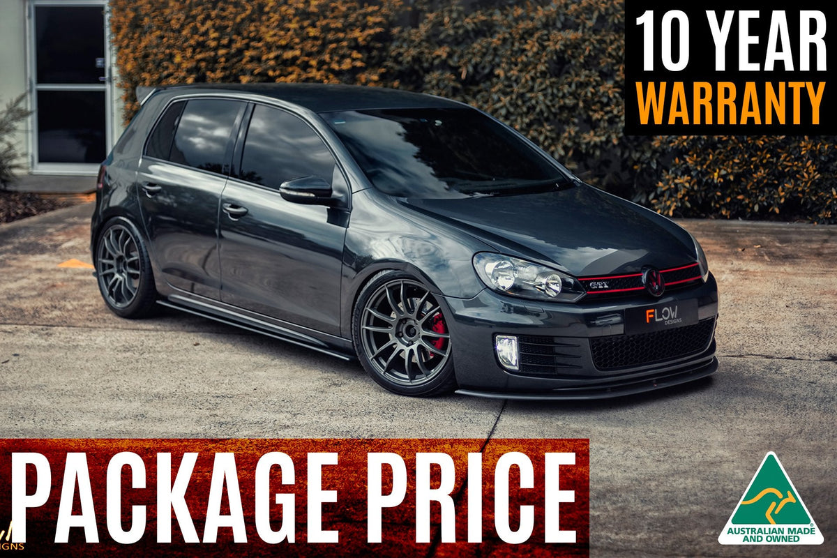 Flow Designs - MK6 Golf GTI Full Lip Splitter Set