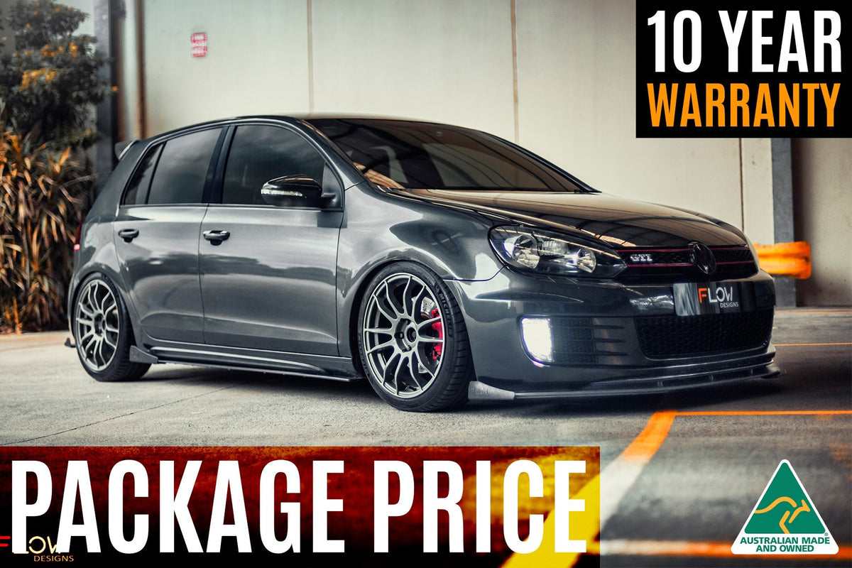 Flow Designs - MK6 Golf GTI Full Lip Splitter Set