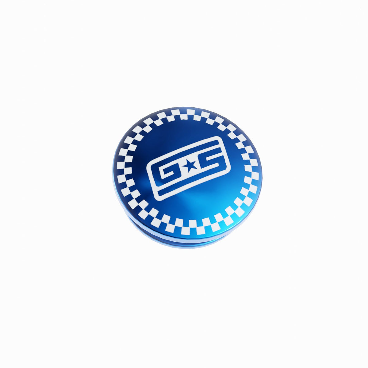 GrimmSpeed Swap-Top Shift Knob Cap - Checkered Blue - GRM1.1006.8BLU
