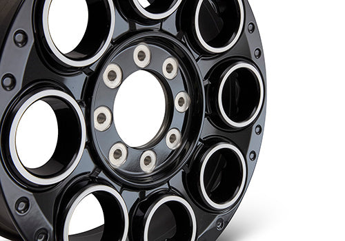Ford Performance - Super Duty 20"x 8" Black Machined Single Wheel - M-1007-S2008GBM