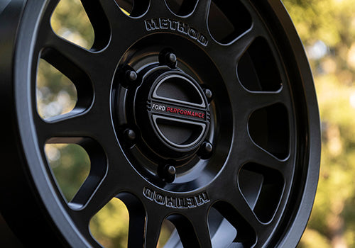 Ford Performance - Bronco 17" X 8.5" Method Wheel + Center Cap - Black - M-1007K-M1785KMB