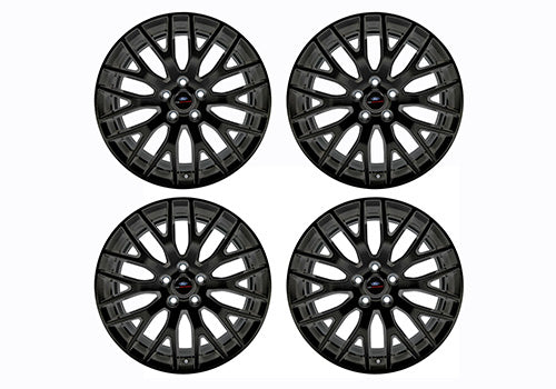 Ford Performance - 2015-2023 Mustang Gt 19" X 9" & 19" X 9.5" Performance Pack Wheel Set With Tpms Kit - Matte Black - M-1007K-M19XB