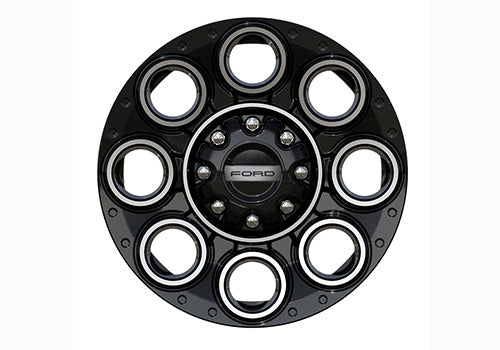 Ford Performance - Super Duty 20"x 8" Black Machined Single Wheel - M-1007-S2008GBM