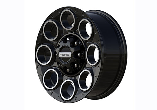 Ford Performance - Super Duty 20"x 8" Black Machined Single Wheel - M-1007-S2008GBM