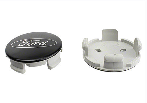 Ford Performance - Ford Car Black and Chrome Wheel Center Cap Kit - M-1096K-BCC
