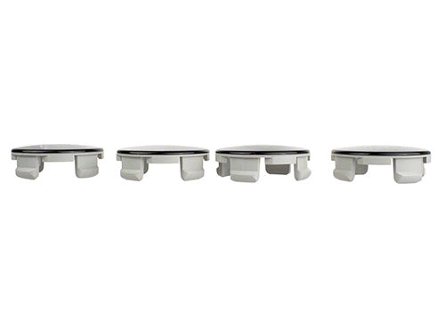 Ford Performance - Ford Car Black and Chrome Wheel Center Cap Kit - M-1096K-BCC