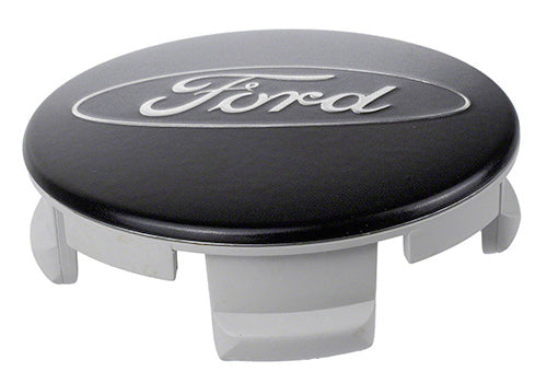 Ford Performance - Ford Car Black and Chrome Wheel Center Cap Kit-satin - M-1096K-BCS