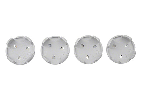 Ford Performance - Ford Car Black and Chrome Wheel Center Cap Kit-satin - M-1096K-BCS