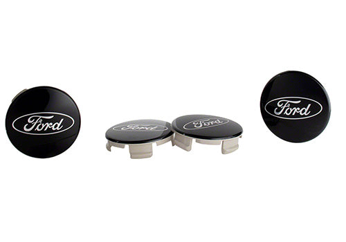 Ford Performance - Ford Truck/suv Black and Chrome Wheel Center Cap Kit - M-1096K-BCT