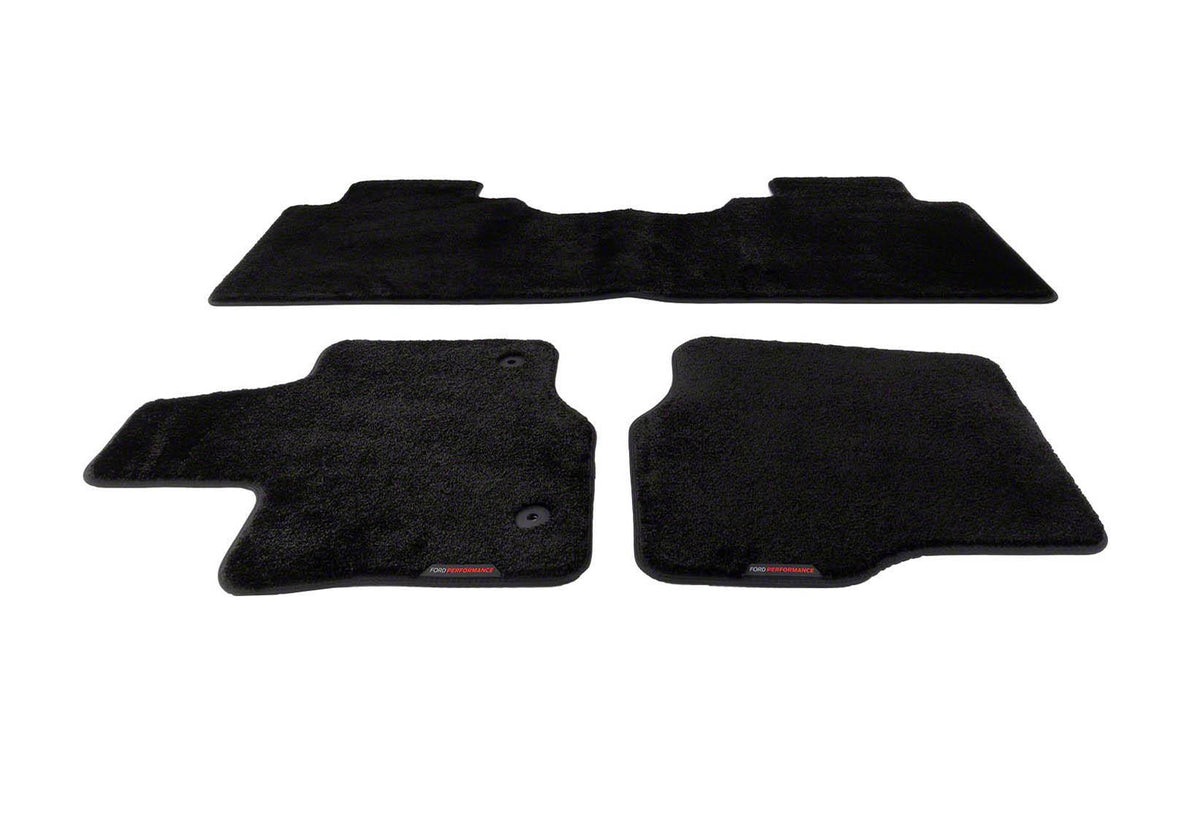 Ford Racing 15-25 F-150 Super Cab/SuperCrew Black 60oz Floor Mats - M-13086-F60