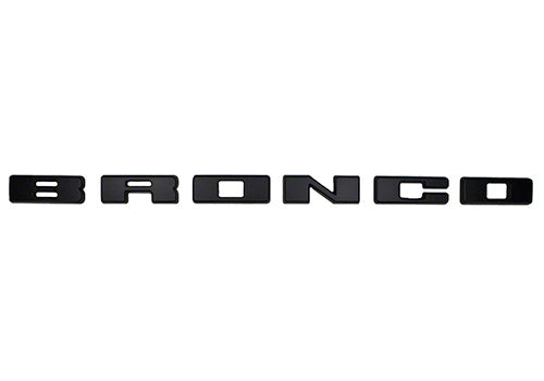 Ford Performance - Bronco Grille Lettering Overlay Kit - Black - M-1447-BLMB