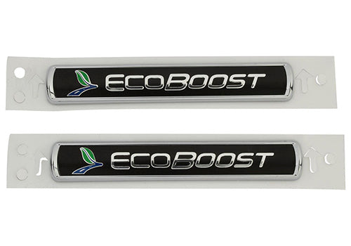 Ford Performance - Ecoboost Emblems/badges-black and Silver-pair - M-1447-EBBLK
