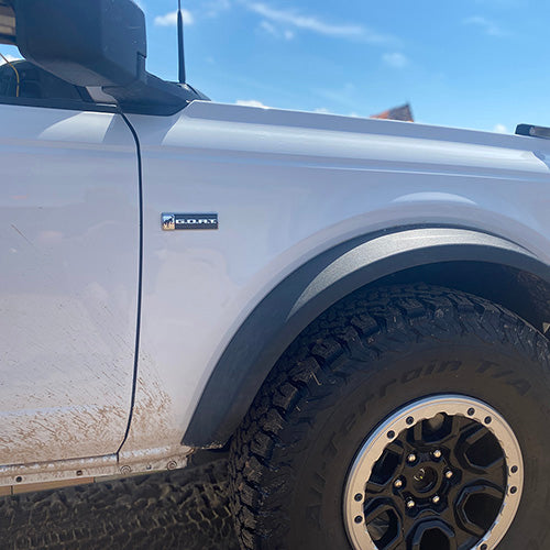 Ford Performance - Bronco/bronco Sport G.o.a.t. Badge - Black/chrome - M-1447-GOAT