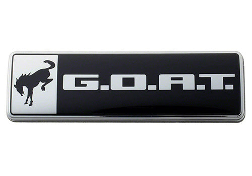 Ford Performance - Bronco/bronco Sport G.o.a.t. Badge - Black/chrome - M-1447-GOAT