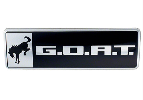 Ford Performance - Bronco/bronco Sport G.o.a.t. Badge - Black/chrome - M-1447-GOAT