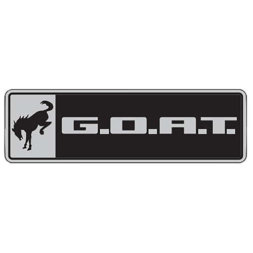 Ford Performance - Bronco/bronco Sport G.o.a.t. Badge - Black/chrome - M-1447-GOAT