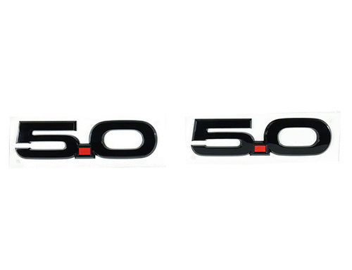 Ford Performance - 2015-2023 Mustang 5.0l Fender Emblems/badges-black-pair - M-1447-M50AB