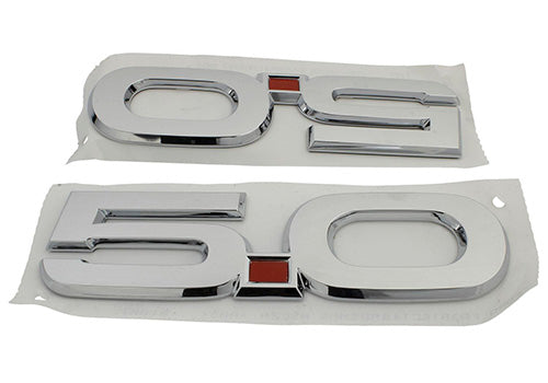 Ford Performance - 2015-2023 Mustang 5.0l Fender Emblems/badges-chrome-pair - M-1447-M50A