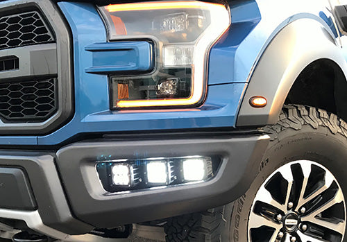 Ford Performance - Ford Performance Parts by Rigid® F-150 Raptor Off-road Fog Light Kit - M-15200-RFL