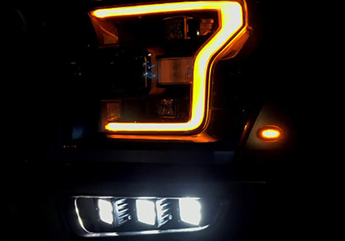 Ford Performance - Ford Performance Parts by Rigid® F-150 Raptor Off-road Fog Light Kit - M-15200-RFL