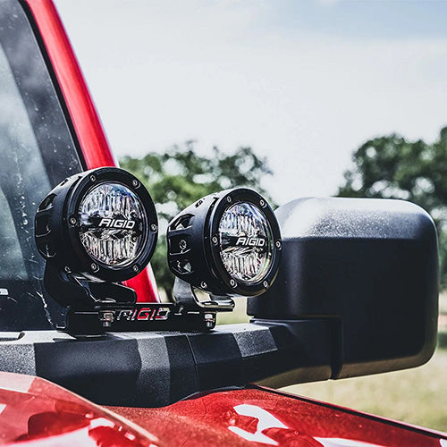 Ford Performance - Ford Performance Parts by Rigid® Bronco Dual Mirror Mounted Off-road Lights - M-15200K-BDML