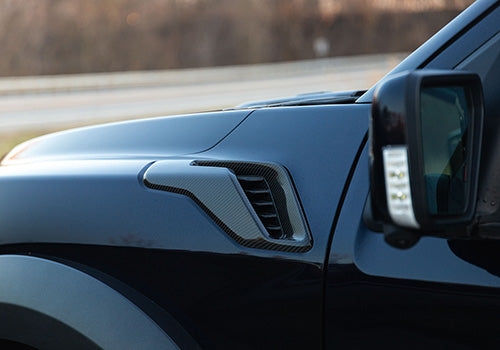 Ford Performance - F-150 Raptor Carbon Fiber Fender Vent Set - Gloss - M-16026-FG