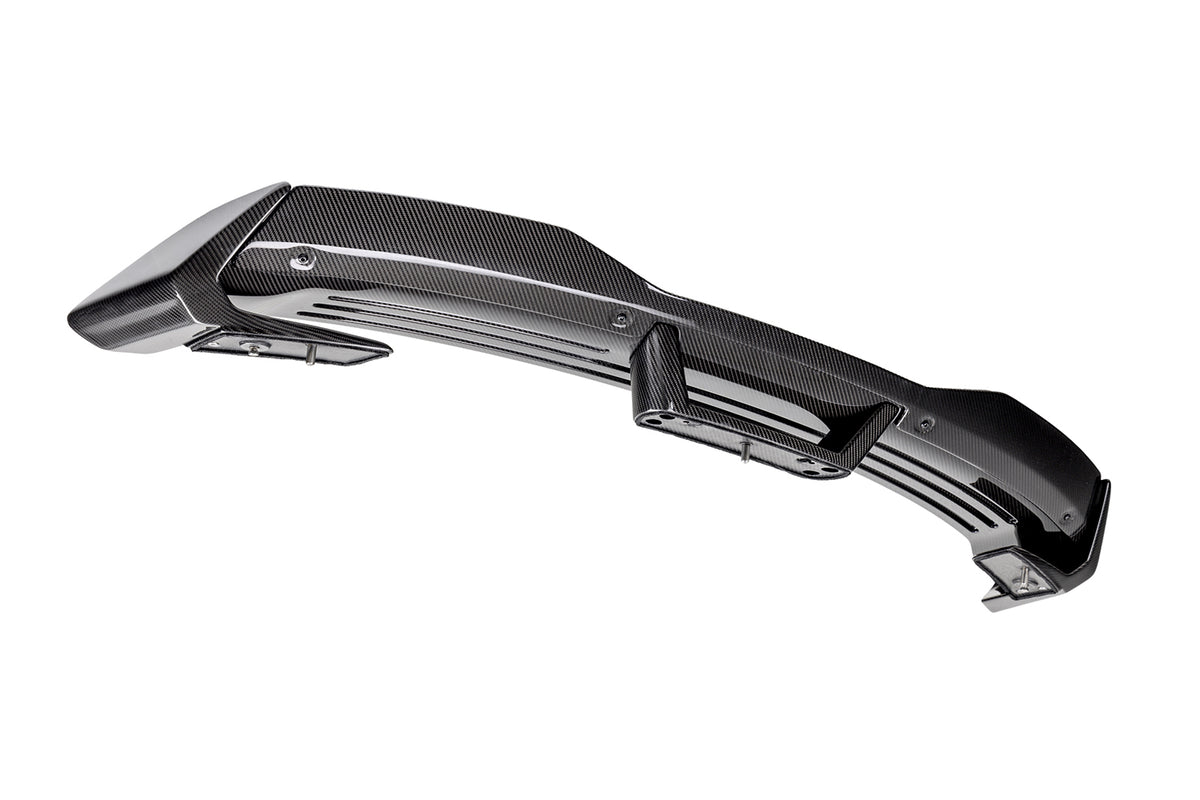 Ford Performance Mustang Carbon Fiber Spoiler W/ Gurney Flap - Gloss - M-16600-MG — alternate view (FRPM-16600-MG)