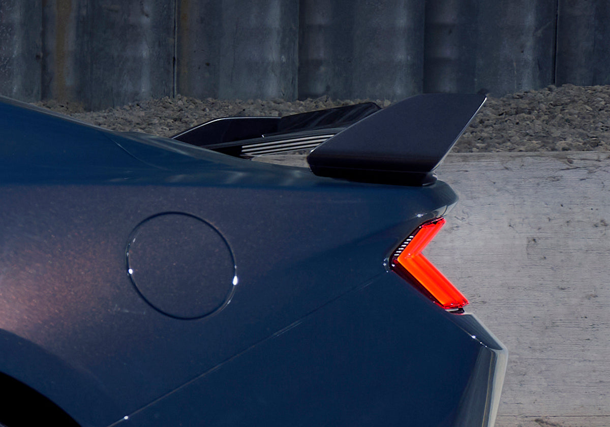 Ford Racing 24-25 Mustang Fastback Rear Spoiler w/Gurney Flap (Unpainted) - M-16600-S65PPG