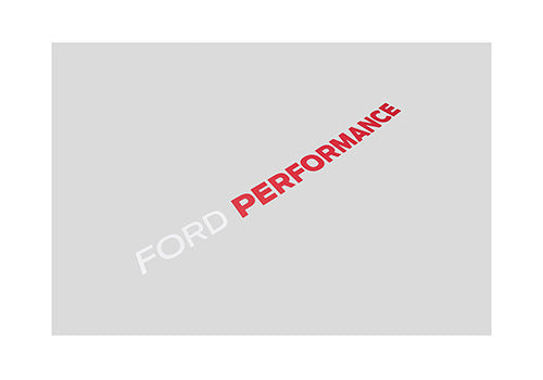 Ford Performance - Ford Performance F-series Windshield Banner - White/red - M-1820-WR