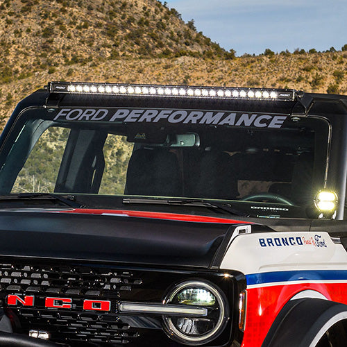Ford Performance - Ford Performance Bronco Windshield Banner - Silver - M-1820-BRS