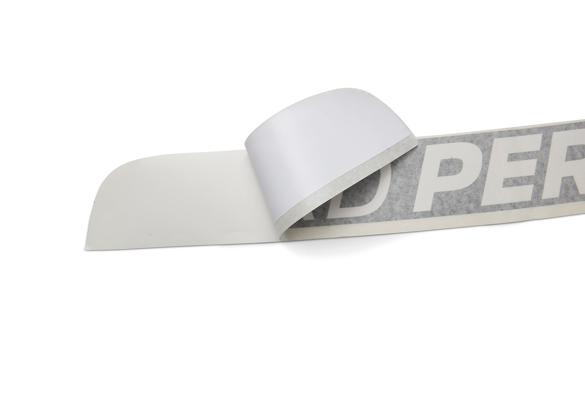 Ford Performance Mustang Windshield Banner - White - M-1820-MW — alternate view (FRPM-1820-MW)