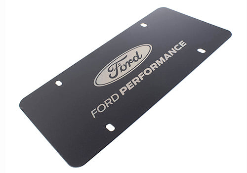 Ford Performance - Ford Performance Black Stainless Steel Marque Plate - M-1828-LB