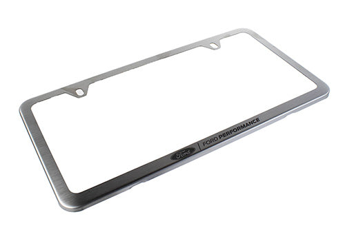 Ford Performance - Ford Performance Slim License Plate Frame-brushed Stainless Steel - M-1828-SSC