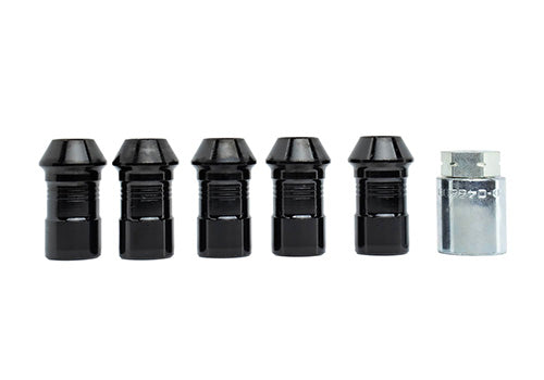 Ford Performance - M14 X 1.5 Black Security Lug Nut Kit (5) - M-1A043-A5