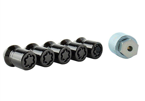 Ford Performance - M12x1.5 Black Security Lug Nut Kit (5) - M-1A043-B5