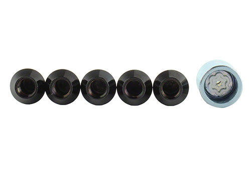 Ford Performance - M12x1.5 Black Security Lug Nut Kit (5) - M-1A043-B5