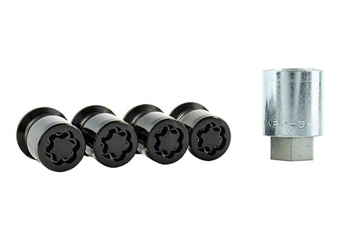 Ford Performance - M12 X 1.5 Black Security Lug Nut Kit (4) - M-1A043-B