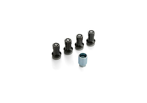 Ford Performance - M14 X 1.5 Black Security Lug Nut Kit (4) - M-1A043-C