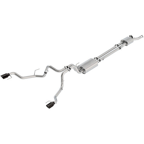 Ford Performance - 2017-2020 F-150 Raptor 3.5l Cat Back Touring Exhaust System - Black Tips - M-5200-F15RTB