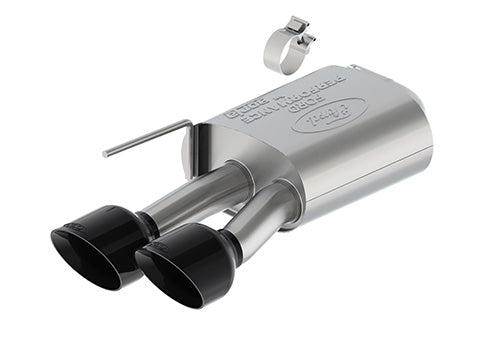 Ford Racing 2024 Mustang 5.0L Extreme Non-Active Cat-Back Exhaust w/Valance - Black Tip - M-5200-M5EBV