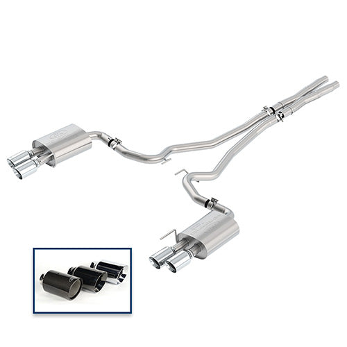 Ford Performance - 2018-2023 Mustang Gt 5.0l Cat-back Sport Exhaust System With Chrome Tips - M-5200-M8SCA