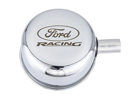 Ford Performance - Chrome Breather Cap W/ Ford Racing Logo - M-6766-FRVCH