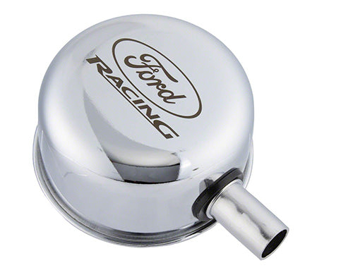 Ford Performance - Chrome Breather Cap W/ Ford Racing Logo - M-6766-FRVCH