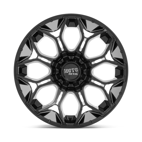 Moto Metal Mo808 Sniper 20X10 6X135/6X139.7/6X139 -18MM Gloss Black Milled