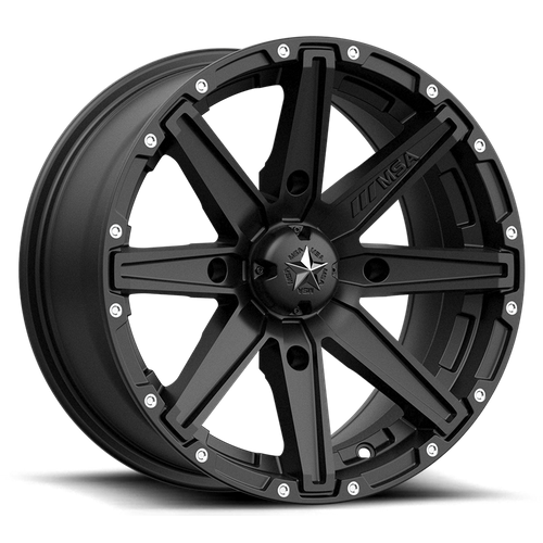 MSA Offroad Wheels M33 Clutch Utv 14X7 4X110 +10MM Satin Black