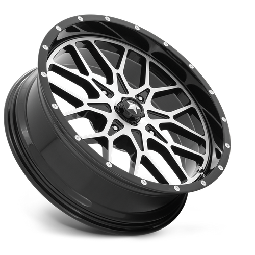 MSA Offroad Wheels M45 Portal Utv 14X7 4X137 +10MM Gloss Black Machined