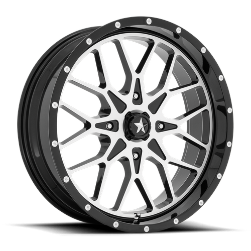 MSA Offroad Wheels M45 Portal Utv 14X7 4X110 +10MM Gloss Black Machined