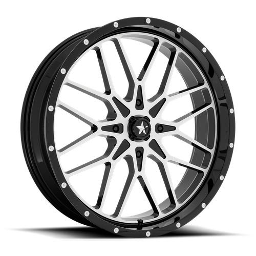 MSA Offroad Wheels M45 Portal Utv 24X7 4X137 +0MM Gloss Black Machined
